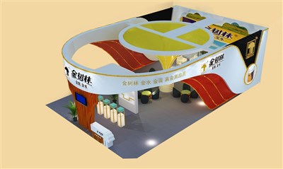 126平米展臺設計制作：三面開口/現(xiàn)代/木質(zhì)結構/白色，為工藝品展展商而作（免費使用）