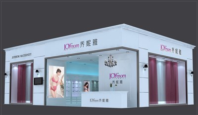 108平米展臺(tái)設(shè)計(jì)制作：一面開(kāi)口/現(xiàn)代/木質(zhì)結(jié)構(gòu)/白色，為內(nèi)衣展展商而作（免費(fèi)使用）