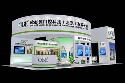 72平米展臺設(shè)計制作：三面開口/現(xiàn)代/木質(zhì)結(jié)構(gòu)/白色，為安防展展商而作（免費使用）