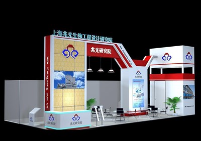 72平米展臺設(shè)計制作：二面開口/現(xiàn)代/木質(zhì)結(jié)構(gòu)/白色，為機(jī)械展展商而作（免費(fèi)使用）