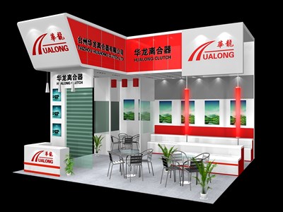 36平米展臺(tái)設(shè)計(jì)制作：二面開口/現(xiàn)代/木質(zhì)結(jié)構(gòu)/紅色，為汽配展展商而作（免費(fèi)使用）