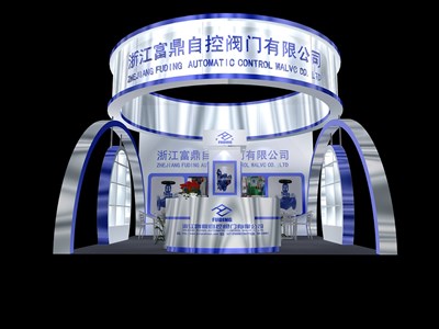 36平米展臺設(shè)計制作：三面開口/現(xiàn)代/木質(zhì)結(jié)構(gòu)/白色，為機械展展商而作（免費使用）