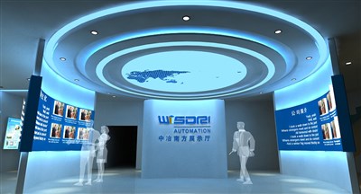 595平米展廳設(shè)計制作：前衛(wèi)/藍色，產(chǎn)品類展廳-中冶南方展廳（免費使用）