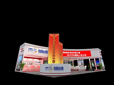 48平米展臺(tái)設(shè)計(jì)制作：二面開(kāi)口/現(xiàn)代/木質(zhì)結(jié)構(gòu)/白色，為房產(chǎn)展展商而作（免費(fèi)使用）