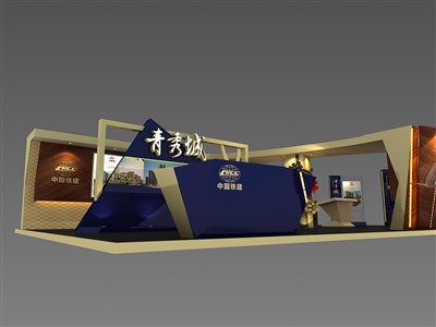 135平米展臺(tái)設(shè)計(jì)制作：三面開(kāi)口/前衛(wèi)/木質(zhì)結(jié)構(gòu)/米色，為房產(chǎn)展展商而作（免費(fèi)使用）