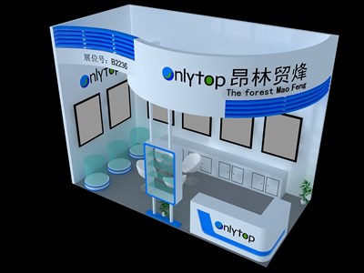 18平米展臺設計制作：二面開口/現(xiàn)代/木質結構/白色，為建材展展商而作（免費使用）