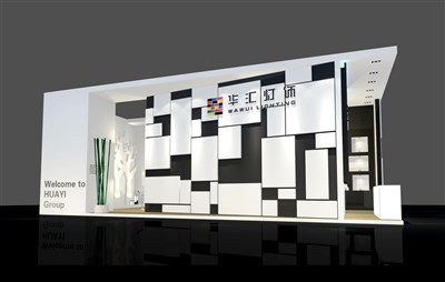72平米展臺設計制作：二面開口/前衛(wèi)/木質(zhì)結(jié)構(gòu)/白色，為建材展展商而作（免費使用）