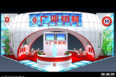 100平米展臺設(shè)計制作：一面開口/中式/木質(zhì)結(jié)構(gòu)/灰色，為建材展展商而作（免費使用）