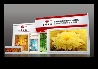 63平米展臺(tái)設(shè)計(jì)制作：一面開口/現(xiàn)代/木質(zhì)結(jié)構(gòu)/白色，為建材展展商而作（免費(fèi)使用）