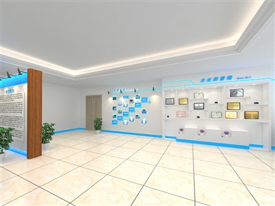 60平米展廳設(shè)計(jì)制作：現(xiàn)代/白色，產(chǎn)品類展廳-廣東邁科（免費(fèi)使用）